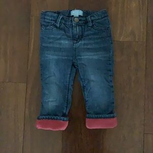 GAP fleece-lined jeans